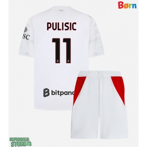 AC Milan Christian Pulisic #11 Replika Babytøj Udebanesæt Børn 2026-27 Kortærmet (+ Korte bukser)